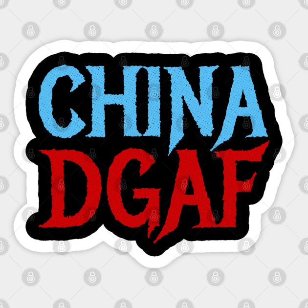 China DGAF Sticker by Swagazon